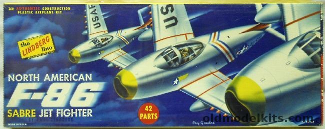 Lindberg 1/48 North American F-86 Sabre Jet, 505-98 plastic model kit